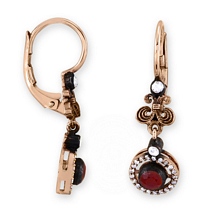 Elmas Taşlı Altın Ruby Küpe RS00939-5866