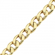 Simit Kilitli Gurmet Altın Erkek Bileklik AS491BL