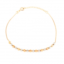 Rose Beyaz Gümüş Top Bileklik AS19519F21