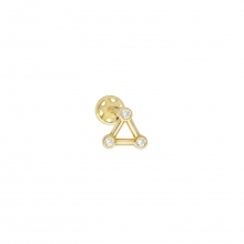 Altın Trinity Üç Taş Tragus Piercing AS154PC